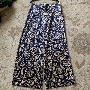 Satin Wide Leg Trousers